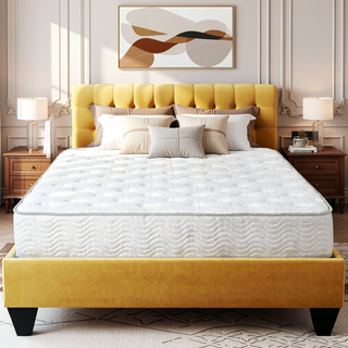 Sunvega 9 in. Full Size Pocket Coil Spring Mattress with Pressure Relief and Low Motion Transfer