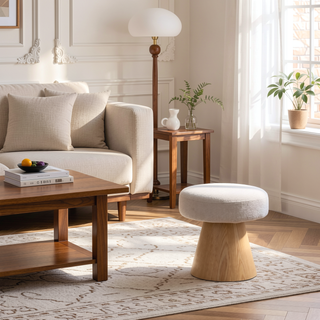 Sunvega Fully Assembled Upholstered Dining Bench with Wood Legs and Non-Slip Pads