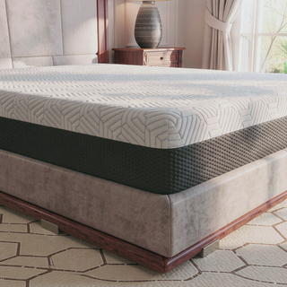 Sunvega Queen Medium Firm Mattress with Phase Change Cooling Cover and Gel Memory Foam