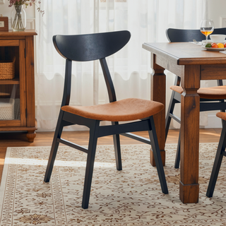 Sunvega 42 Inch Saving Place Dining Table with Wood Veneer Top for Kitchen Living Room