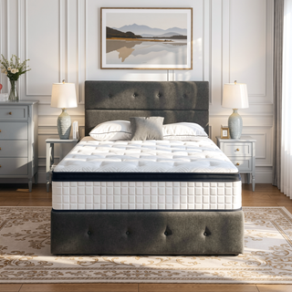 Sunvega 12 Inch Twin XL Memory Foam Hybrid Mattress with Cool Breathable Cover and Edge Support