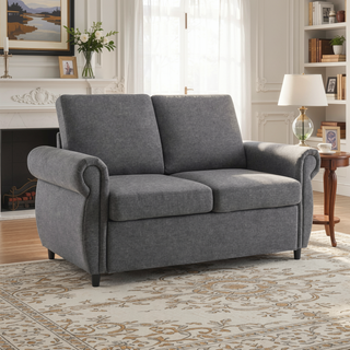 Sunvega Loveseat Sleeper Sofa Bed with Twin Memory Foam Mattress and USB Ports