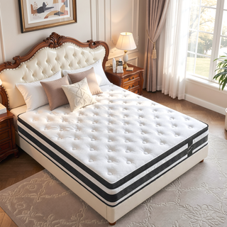 Sunvega 12 Inch Twin Size Hybrid Mattress with Oeko-Tex 100 Knitted Cover