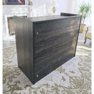 Sunvega Compact Dark Gray Nightstand with Storage Drawer for Small Spaces