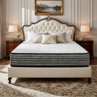 Sunvega 12" King Size Hybrid Plush Top Gel Memory Foam & Pocket Spring Mattress