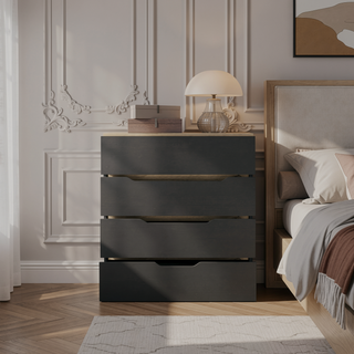 Sunvega California Drawer Dresser with Four Spacious Drawers and a Superior Top