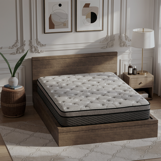 Sunvega Hybrid 12 Inch Medium Firm Queen Mattress with Pocketed Coils