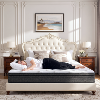 Sunvega King Size Hybrid Mattress with Gel Memory Foam and Pocket Springs