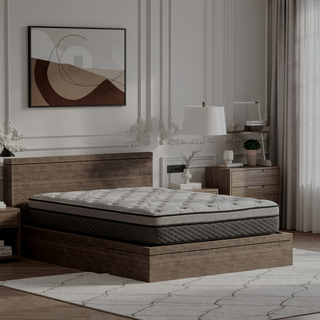 Sunvega Hybrid 12 Inch Medium Firm Queen Mattress with Pocketed Coils
