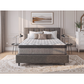 Sunvega 12 Inch Queen Hybrid Mattress with Cooling Gel Memory Foam for Pressure Relief