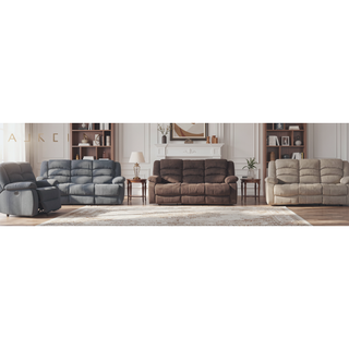 Sunvega Microfiber Fabric Recliner Chair with Lumbar Support and Stainless Steel Base