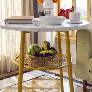 Sunvega Foldable Counter Height Bar Table Set with 2 Stools for Kitchen