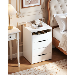 Sunvega 3 in 1 Vanity Desk with Flip Top Mirror and Glass Desktop for Bedroom