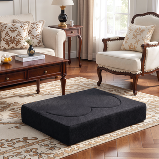 Sunvega Soft Teddy Bear Fabric Folding Sofa Bed Sleeper Futon for Living Room