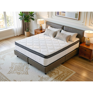 Sunvega 12 Inch Full Hybrid Mattress with Pocket Coils and Memory Foam for Medium Firm Pressure Relief