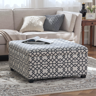 Sunvega Richmond Storage Ottoman with Unique Pattern for Living Room or Bedroom