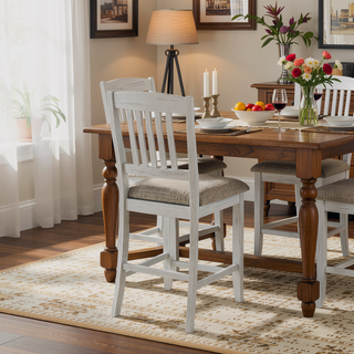 Sunvega Space Saving Wooden Folding Dining Chair with Stable Structure for Small Areas