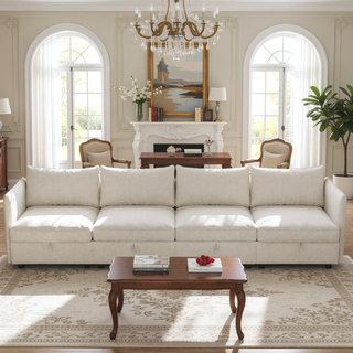 Sunvega Modular Sectional Sofa Seat With Storage and Convertible Sleeper Function