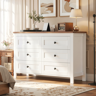 Sunvega Full Size Farmhouse Platform Bed with Double Sliding Barn Door and Charging Station