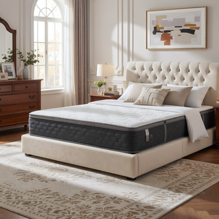 Sunvega 8 in. Queen Size Hybrid Pocket Spring and Gel-Infused Memory Foam Mattress