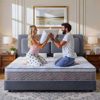 Sunvega 12 Inch Hybrid Mattress with Gel Memory Foam and Pocket Springs for Medium Firm Support