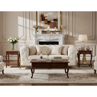 Sunvega Top Grain Italian Leather Chair with High-Density Foam Cushioning