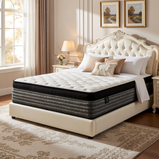 Sunvega 16" Queen Size Hybrid Mattress with Cooling Gel Memory Foam and Euro Top
