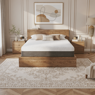 Sunvega Queen Medium Firm Mattress with Phase Change Cooling Cover and Gel Memory Foam