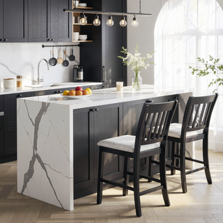 Sunvega Mirrored Vanity Desk with Stool, Flip Up Mirror and Drawers for Bedroom Makeup Room