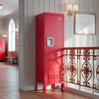 Sunvega Retro Industrial Metal Storage Locker Cabinet for Living Room Bedroom