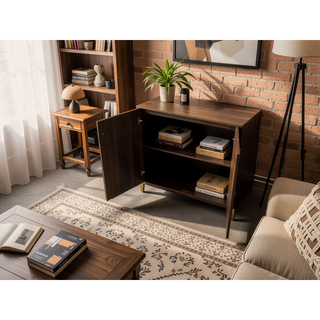 Sunvega Mid-Century Modern Sideboard with Ample Storage Space for Living Room