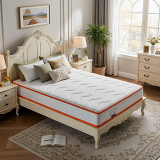 Sunvega 6 Inch Twin Hybrid Innerspring Mattress in a Box with Motion Isolation