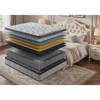 Sunvega 10 Inch Twin Cooling Gel Memory Foam and Hybrid Innerspring Mattress for Pressure Relief