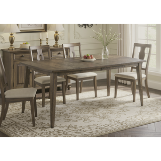 Sunvega Vintage Walnut 72 Inch Wide Rectangle Dining Table with Distressed Pattern