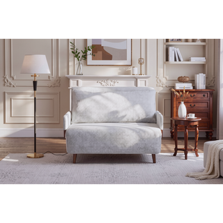 Sunvega 3 in 1 Convertible Sofa Bed Chair with Plush Pillow and Ergonomic Backrest