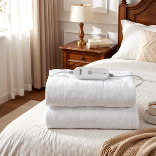 Sunvega King Size 78x80 Inch Heated Mattress Pad with Coral Fleece Fabric