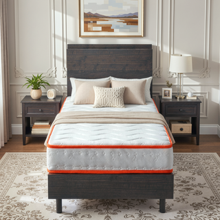 Sunvega 6 Inch Twin Hybrid Innerspring Mattress in a Box with Motion Isolation
