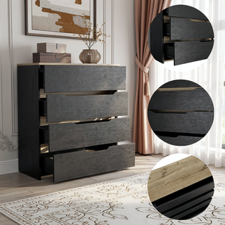 Sunvega California Drawer Dresser with Four Spacious Drawers and a Superior Top