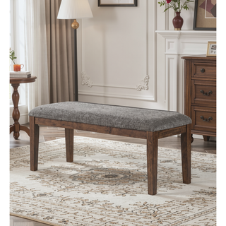 Sunvega Dark Brown Quinn Bench Crafted of Asian Hardwood Solids and Engineered Woods