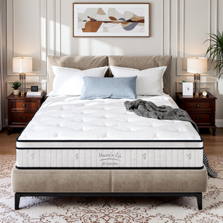 Sunvega 10 Inch Twin Size Hybrid Mattress with Individually Pocketed Innerspring