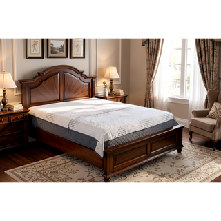 Sunvega 12" Queen Firm Green Tea Gel-Infused Memory Foam Hybrid Mattress with Pocket Coils