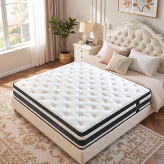 Sunvega 12 Inch Twin Size Hybrid Mattress with Oeko-Tex 100 Knitted Cover