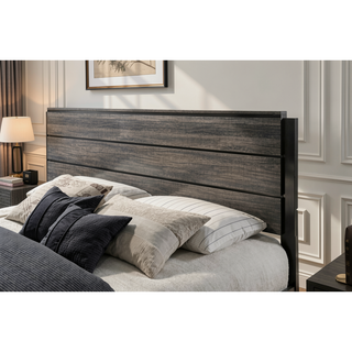 Sunvega Ioana Antique Grey Finish 3-Piece Wood Bedroom Set with Two Nightstands