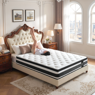 Sunvega 12 Inch Twin Size Hybrid Mattress with Oeko-Tex 100 Knitted Cover