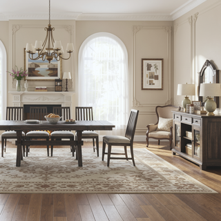Sunvega Dark Grey Server Crafted of Pine and Hardwood with Three Dovetail Drawers