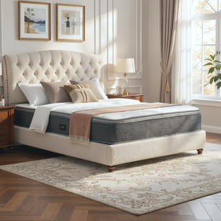 Sunvega 8 in. Queen Size Hybrid Pocket Spring and Gel-Infused Memory Foam Mattress
