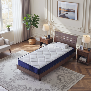 Sunvega 6 Inch Twin Hybrid Innerspring Mattress with Memory Foam for Pressure Relief