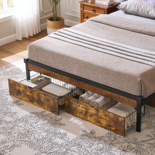 Sunvega Full Bed Underbed Storage Drawers with Wheels for Easy Access