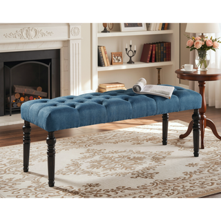 Sunvega Gray Tufted Upholstered Dining Chairs with Light Oak Finish