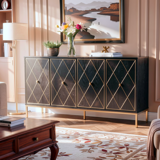 Sunvega Marradi Sideboard Cabinet with Storage and Adjustable Shelves